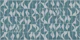 Mid Century Geometric Leaves Dusty Blue