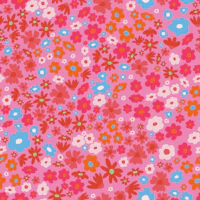 Maximalist Ditsy Floral Pink tapet