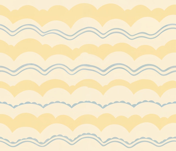 Soft Yellow Sky Scallops