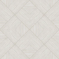 textured stripy diamonds - neutral tapet