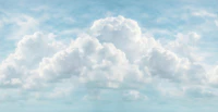 Soft Blue Sky Clouds papel pintado