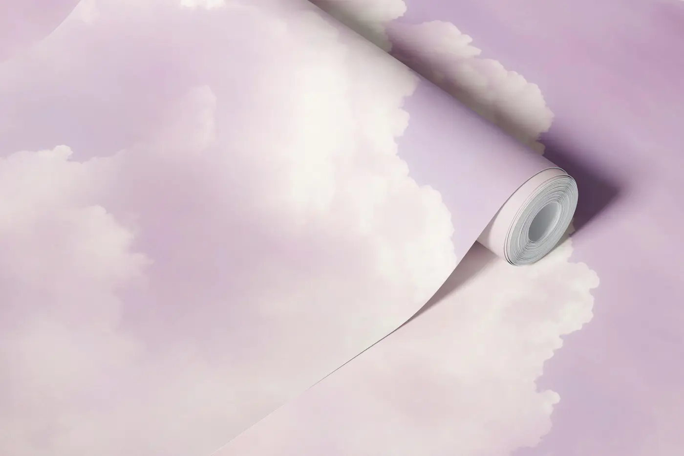 Soft Purple Sky Clouds wallpaper roll