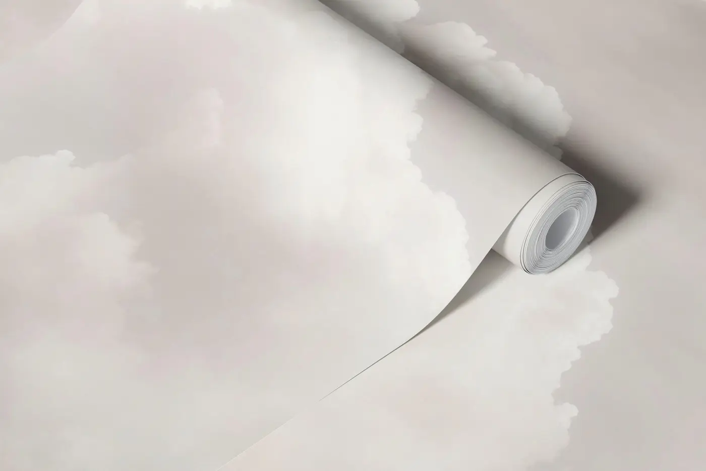 Soft Grey Sky Clouds wallpaper roll