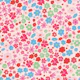 Maximalist ditsy floral green blue pink
