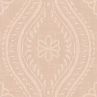 Faded Ogee Damask - Cinnamon Tea wallpaper