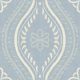 Faded Ogee Damask - French Country Blue