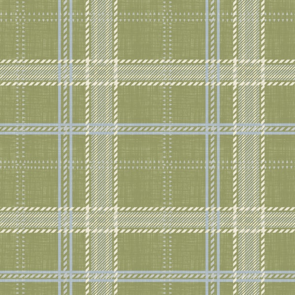 Heritage Plaid - Windowpane Tartan Green