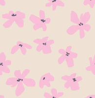 Bobby Flower Off White papiers peint