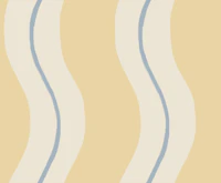 Funhouse Stripe Butter Yellow papiers peint