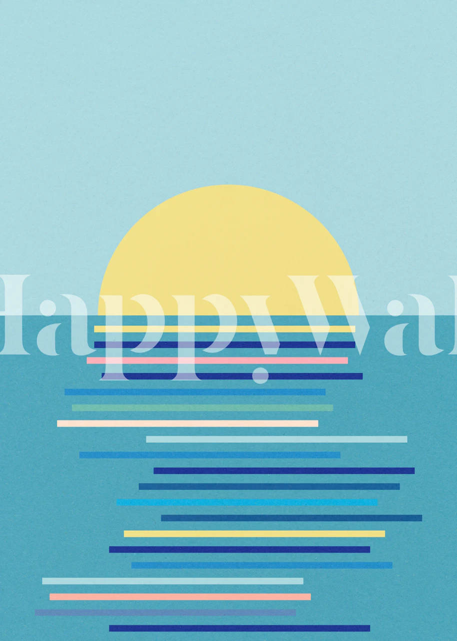 Sunrise Ahrenshoop wallpaper in a room