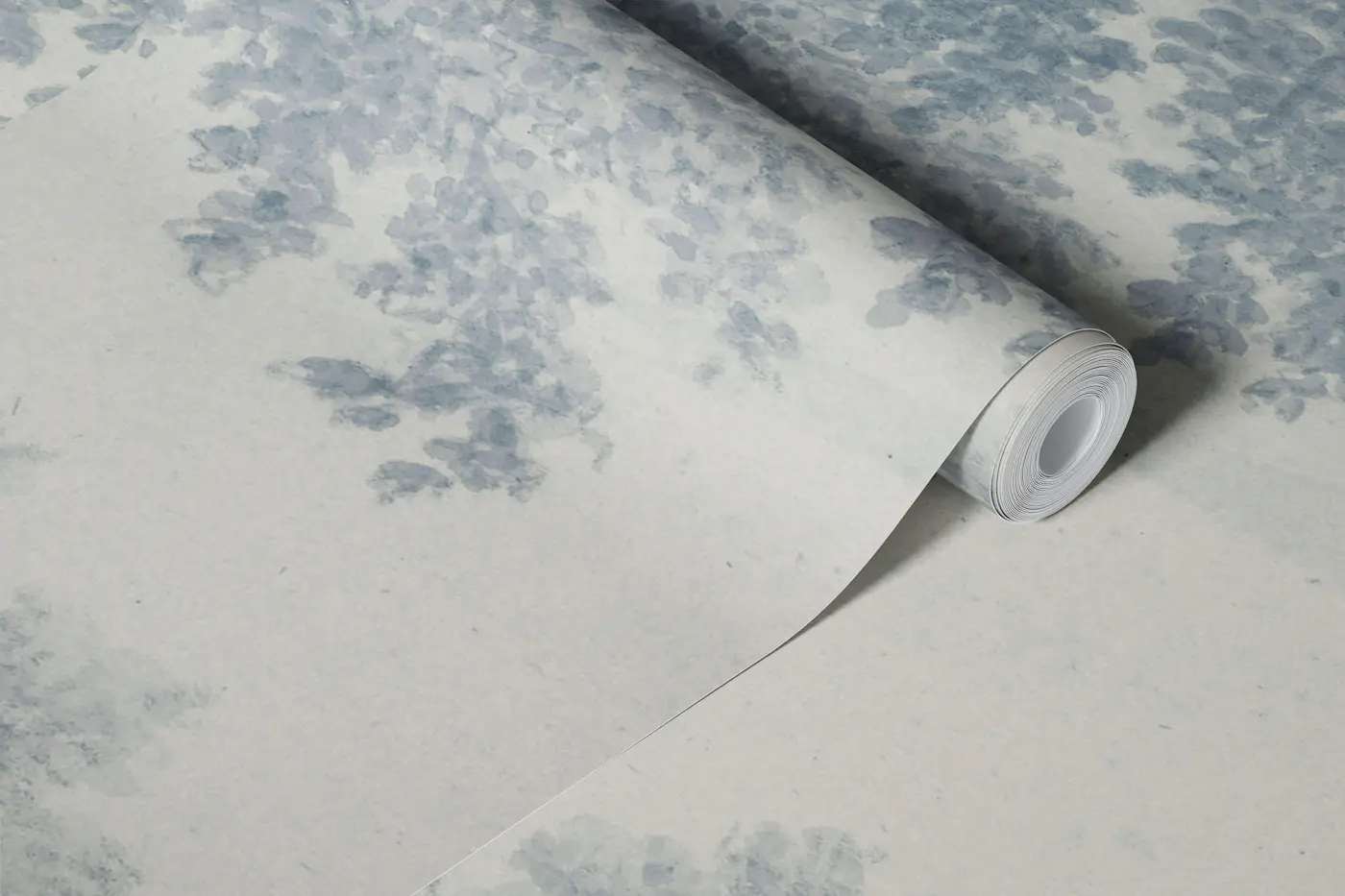 Leafy Forest Blue wallpaper roll