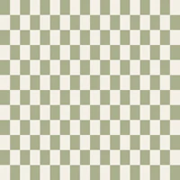 Olive Cream Retro Checker tapete