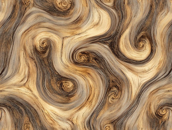 Warm Woodgrain Swirl