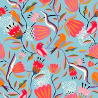 magic garden blue tapeet
