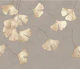 Sakuya Golden Ginkgo Leaves Taupe pattern