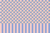 Retro Dots Arched Stripes - Periwinkle & Pink tapet