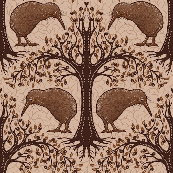 Rustic Kiwi Birds and Berries
