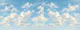 Soft Blue Sky With Puffy Clouds