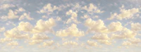Soft Purple Sky With Puffy Clouds tapete