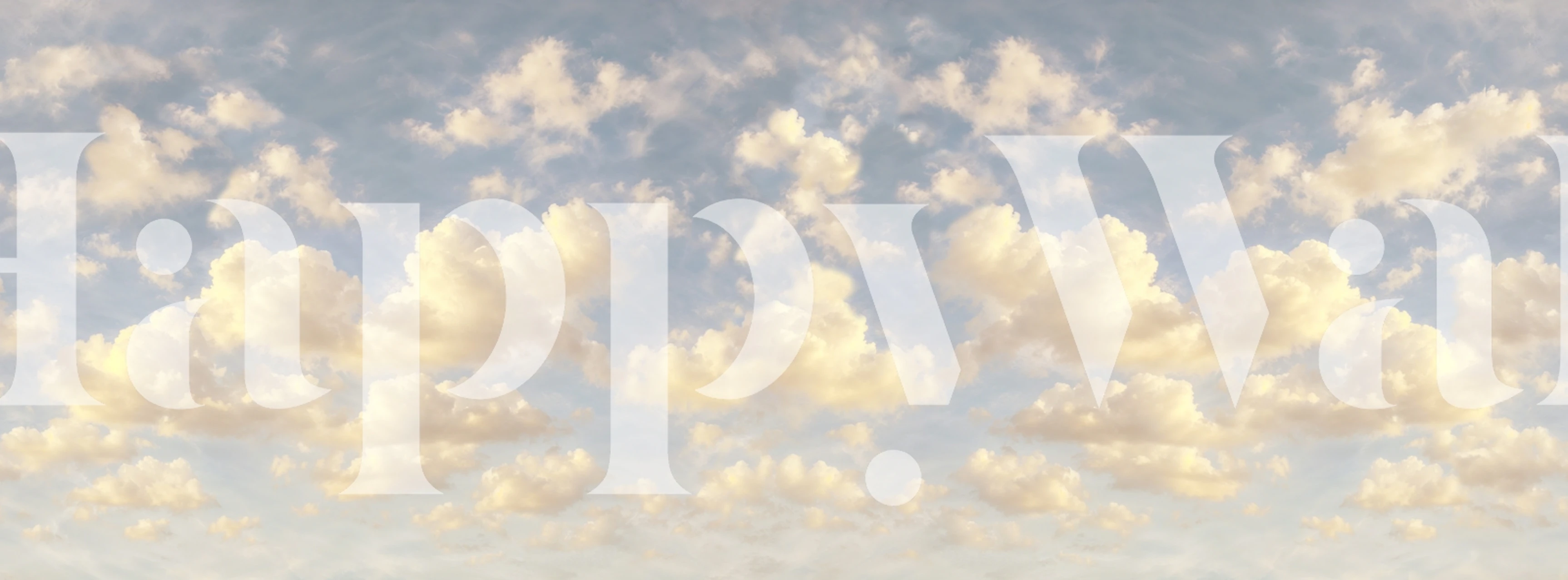 Soft purple cloud wallpaper in a room