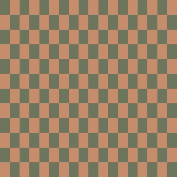 Retro Sage Terracotta Checks