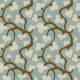 Hand Drawn Floral Vines in blue and green