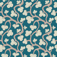 Hand Drawn Floral Branch Teal tapetit
