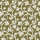 Olive green and cream botanical vines