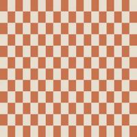 Burnt Orange Cream Checks tapete