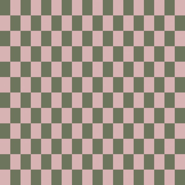 Soft Pink Sage Checker Tiles