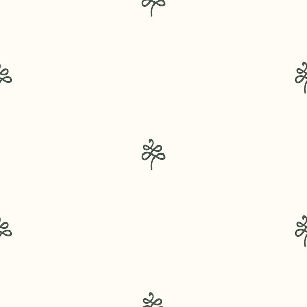 Minimal Bow Doodles Cream