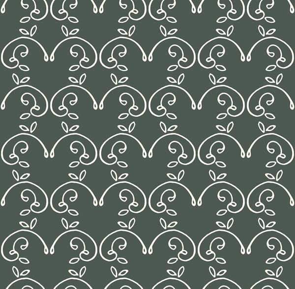 Sage Green Vine Scrolls
