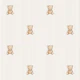 Teddy Bear Nursery in Beige Small Stripes