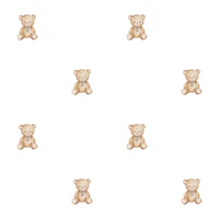 Cute Teddy Bear Nursery in White behang