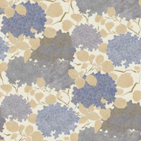 Vintage Hydrangea Garden in Ivory Lavender behang