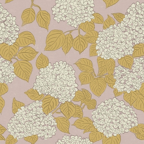 Soft Mauve Hydrangea Garden
