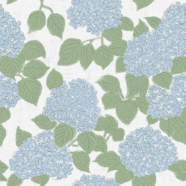 Blue Hydrangea Bloom Garden