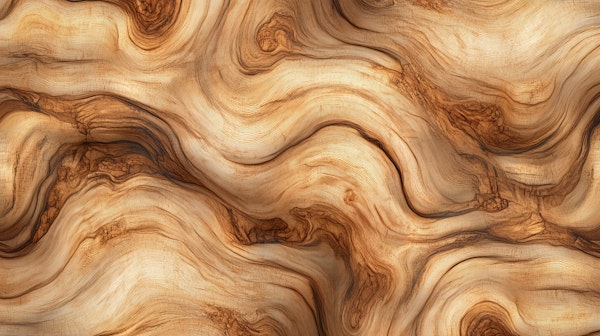 Warm Wood Grain Swirl