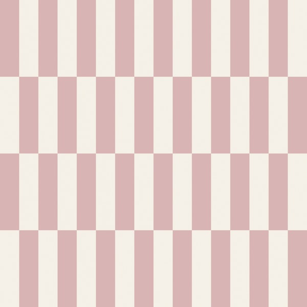 Soft Pink Checker Stripes