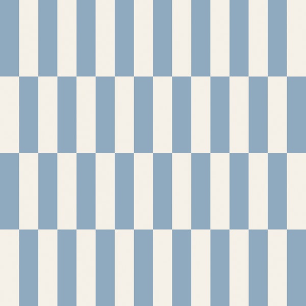Minimal Blue Stripe Check