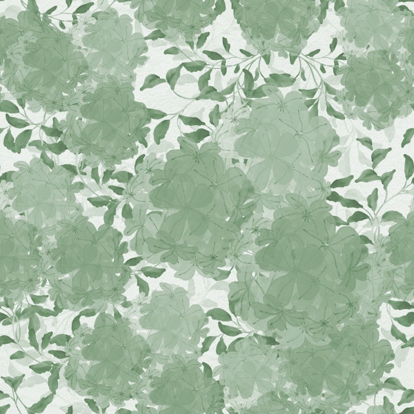 Hydrangea Blooms - Sage Green and White