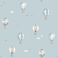 Blue Air Balloons Nursery Sky tapet