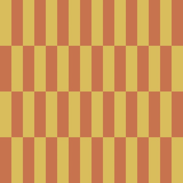 Terracotta Mustard Geometric