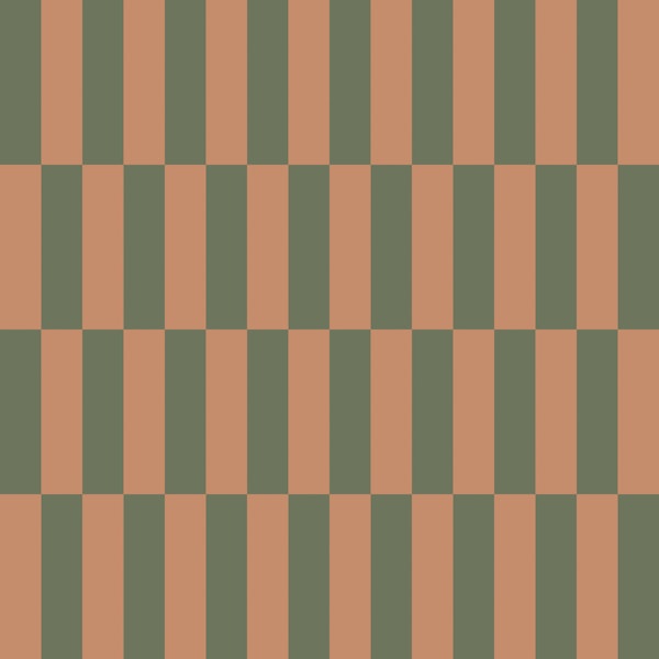 Mid Century Olive Clay Check