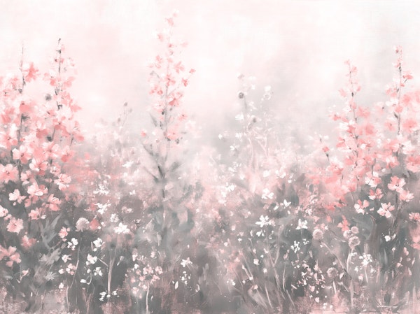 Blush Pink Wildflower Meadow