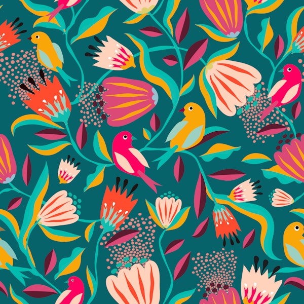 Magic Garden teal