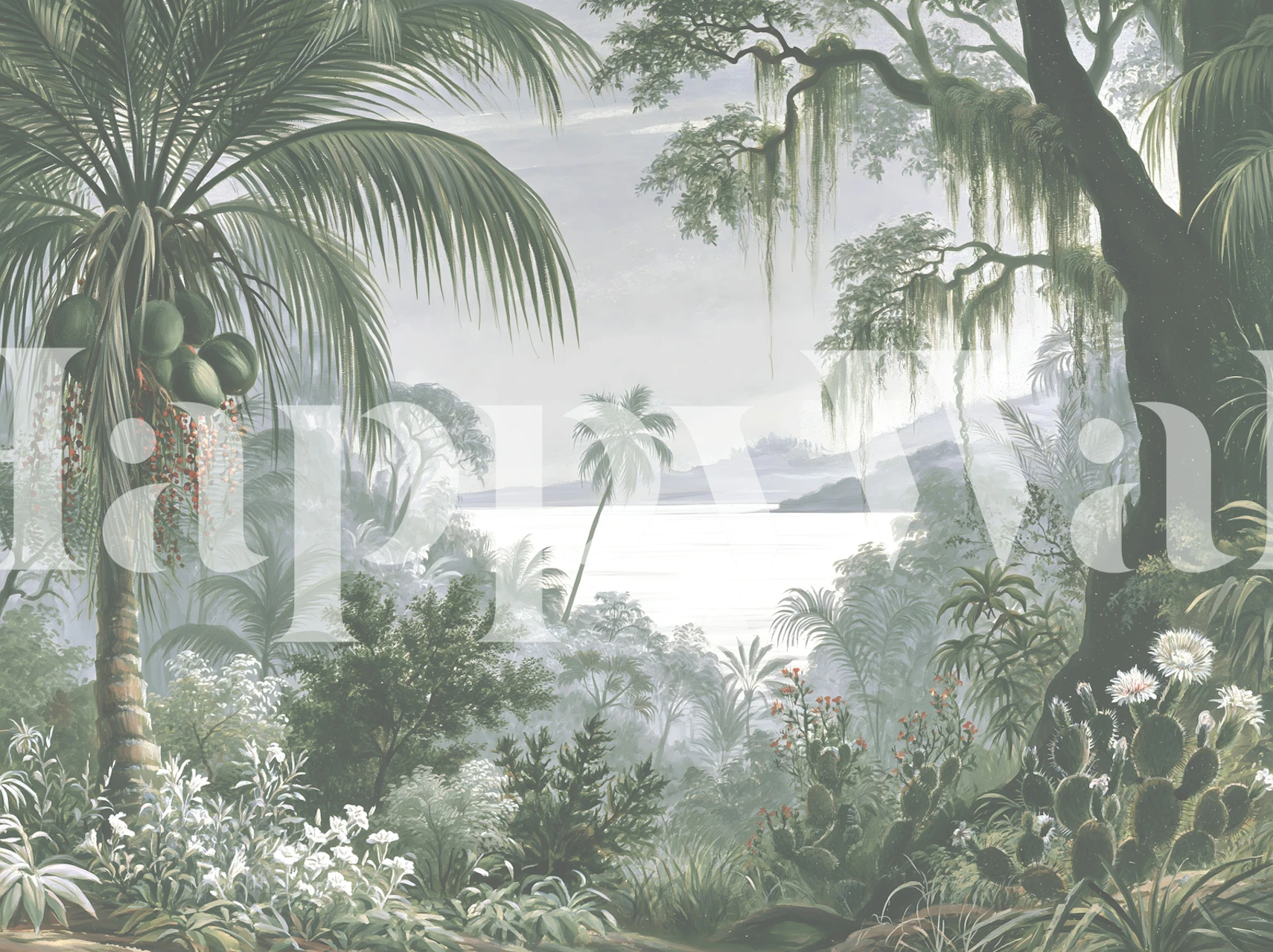 Misty Tropical Lagoon tapeta