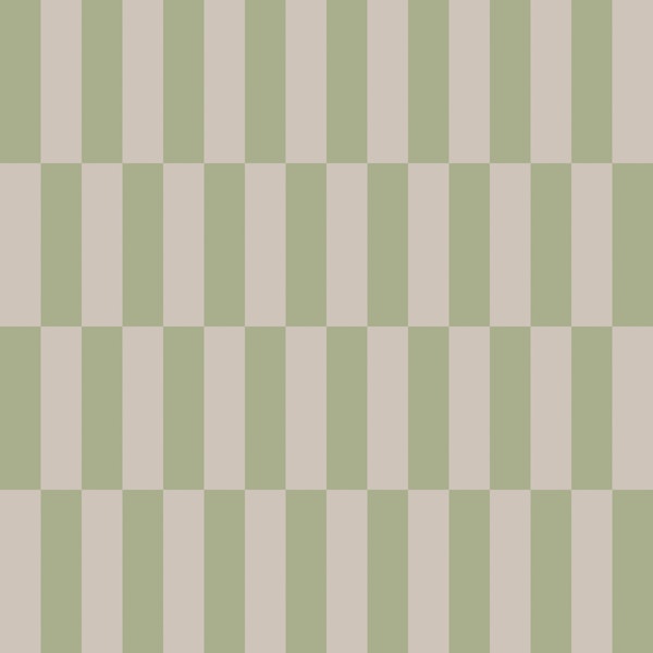 Pastel Green Beige Checker