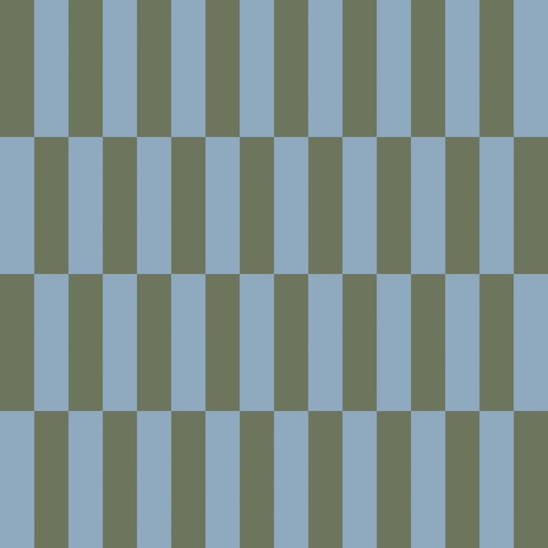 Muted Blue Green Checks