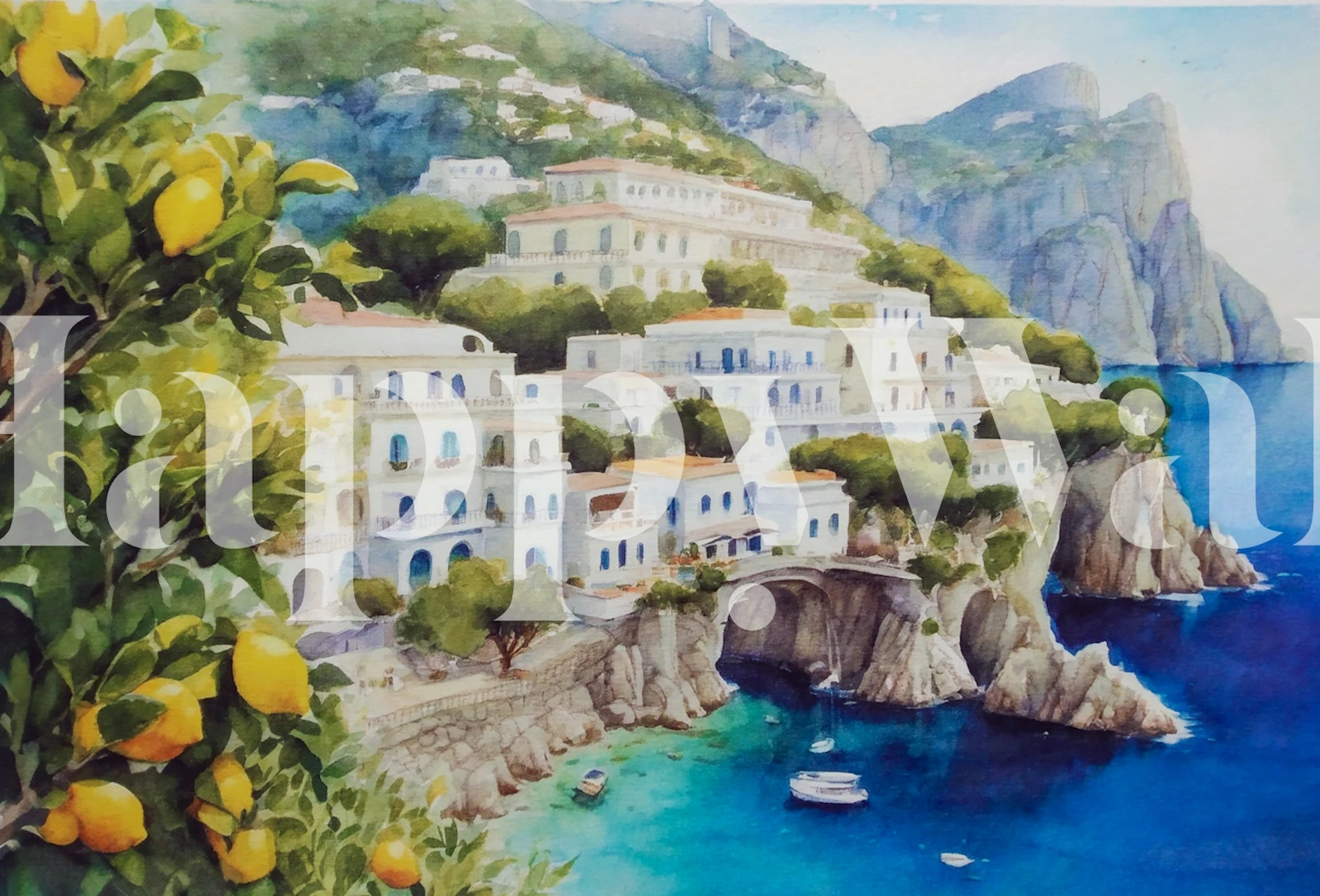 Tranquil Waters of Capri wallpaper